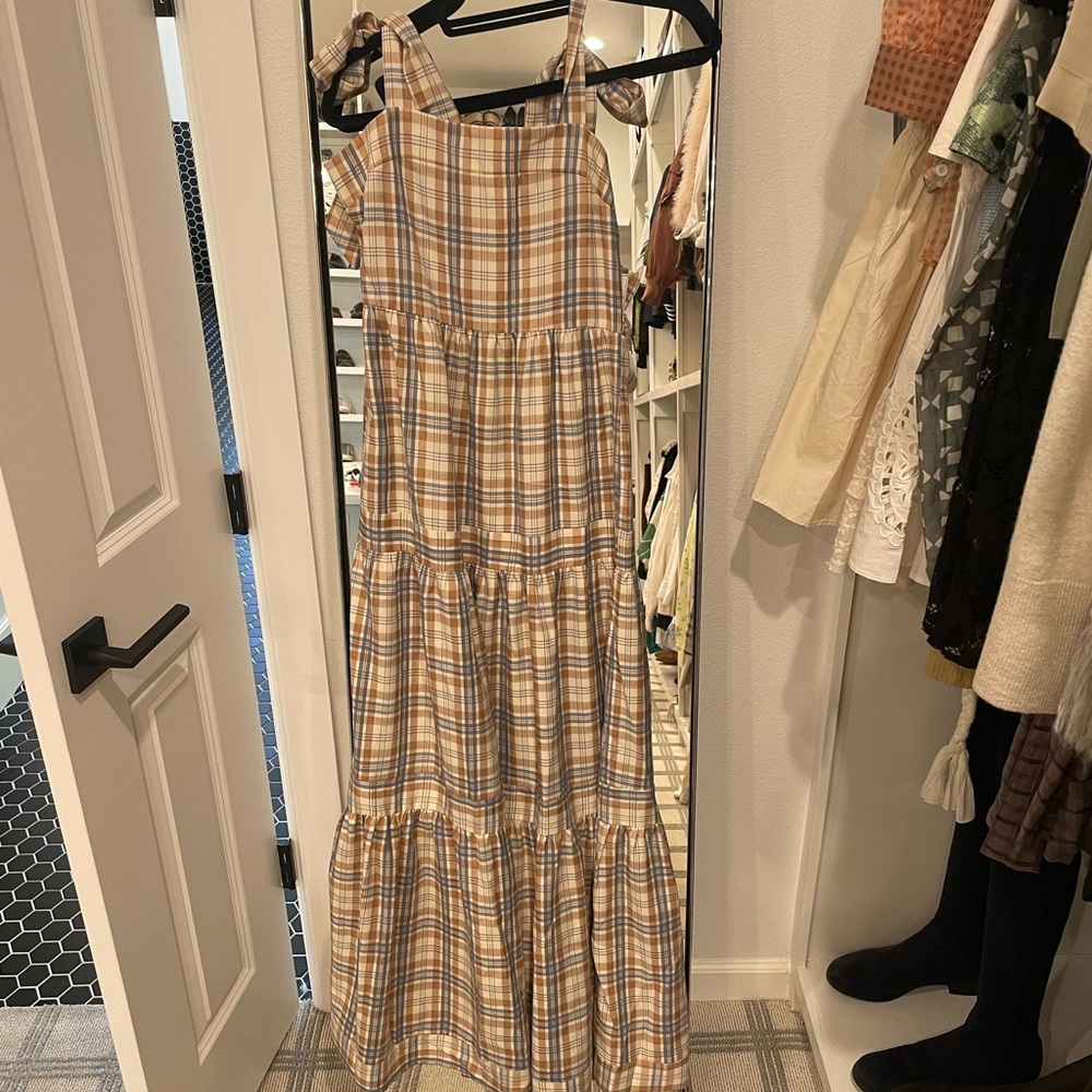 Aura Plaid Maxi Dress